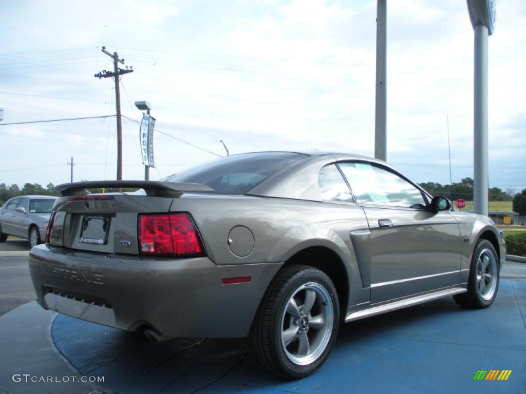 2002 Mustang GT Coupe - Mineral Grey Metallic / Medium Parchment photo #5