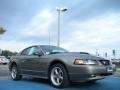 2002 Mineral Grey Metallic Ford Mustang GT Coupe  photo #7