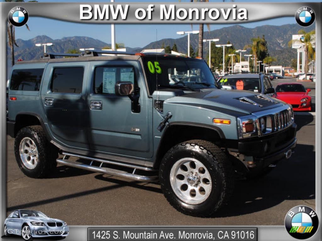 2005 H2 SUV - Stealth Gray Metallic / Ebony Black photo #1