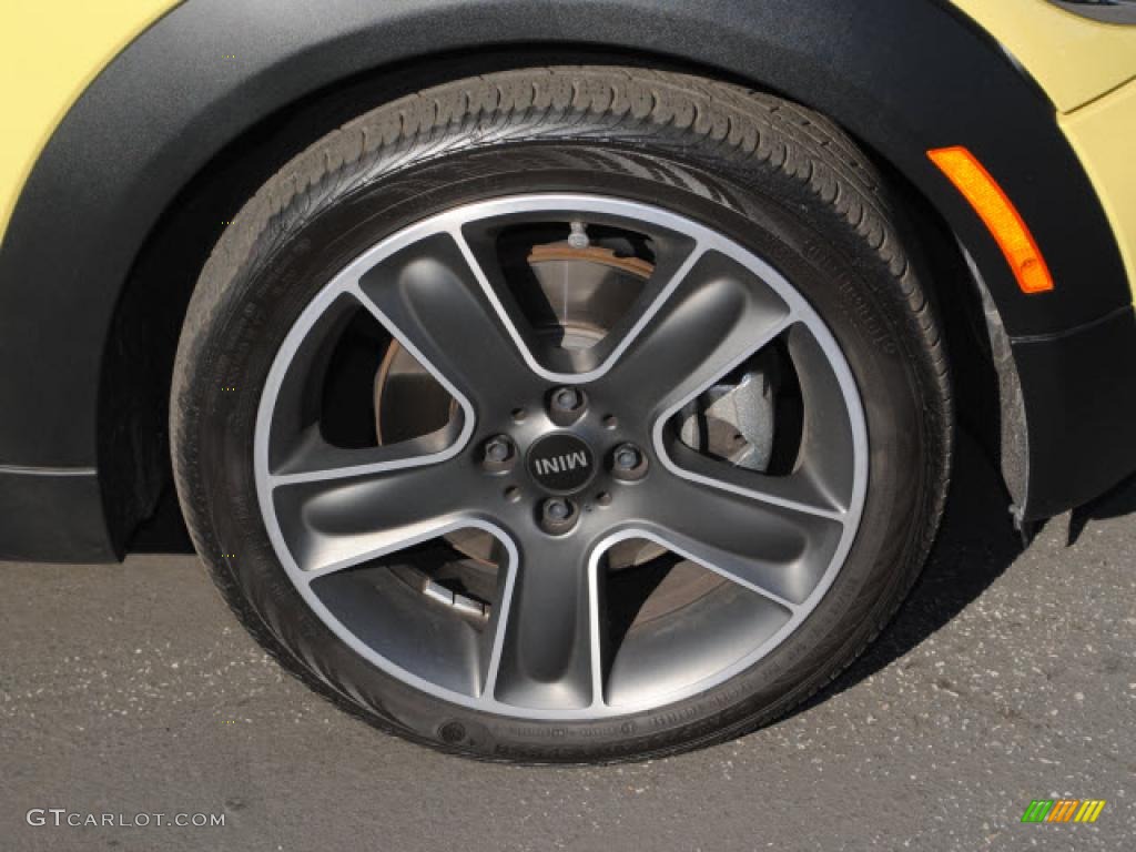 2009 Cooper S Convertible - Interchange Yellow / Black/Grey photo #2