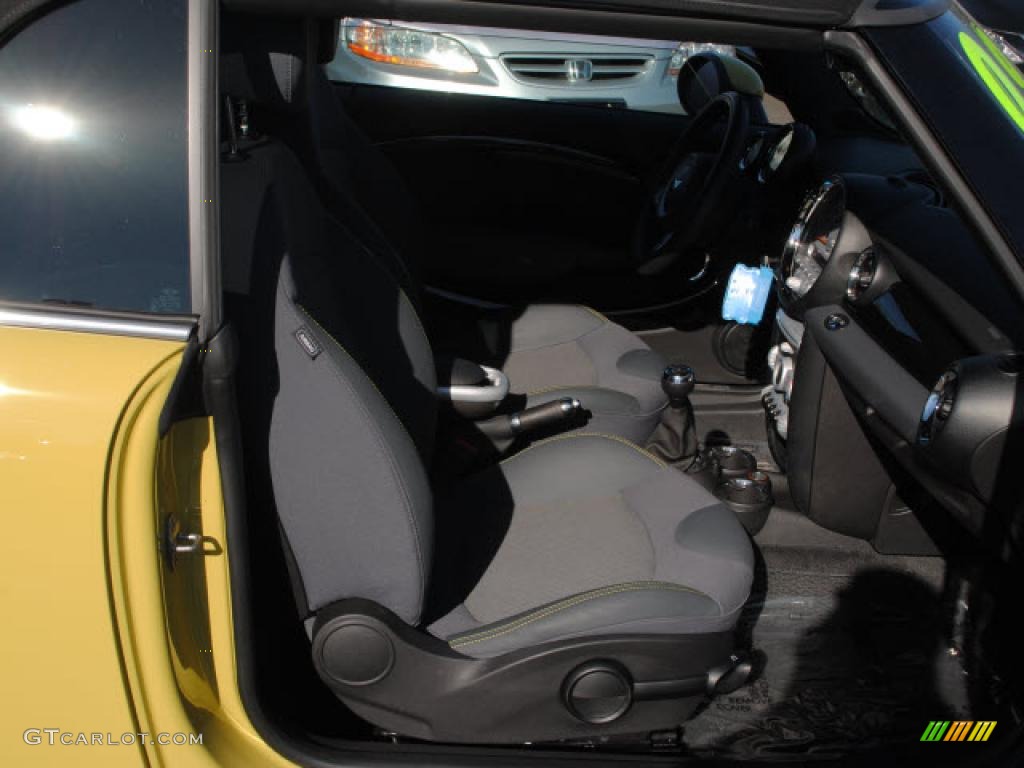 2009 Cooper S Convertible - Interchange Yellow / Black/Grey photo #7