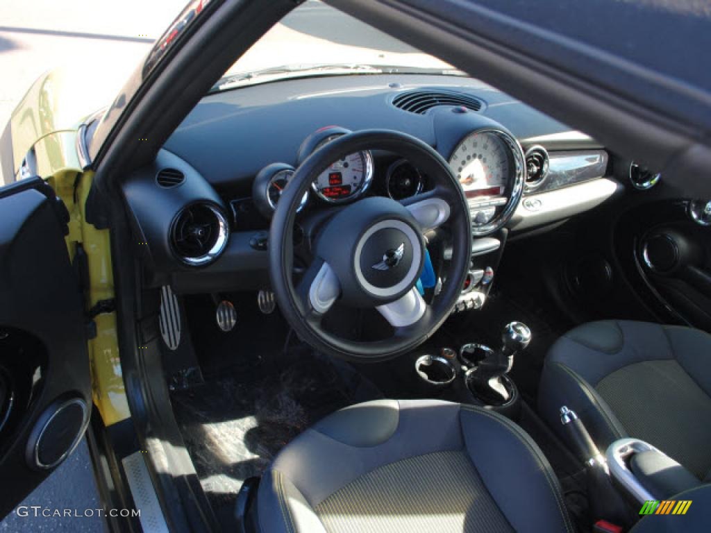 2009 Cooper S Convertible - Interchange Yellow / Black/Grey photo #12