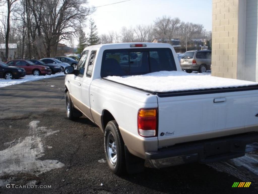 1998 Ranger XLT Extended Cab - Oxford White / Medium Prairie Tan photo #6