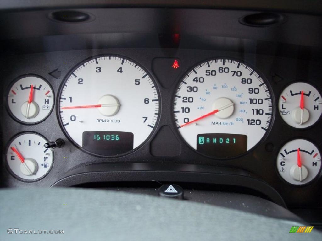 2004 Dodge Ram 2500 SLT Regular Cab 4x4 Gauges Photo #43909296