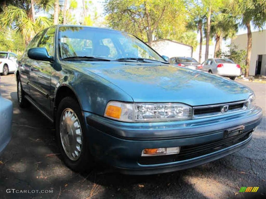1990 Accord EX Sedan - Laurel Blue Metallic / Gray photo #1