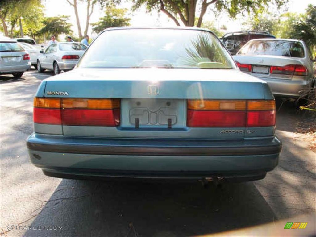1990 Accord EX Sedan - Laurel Blue Metallic / Gray photo #3