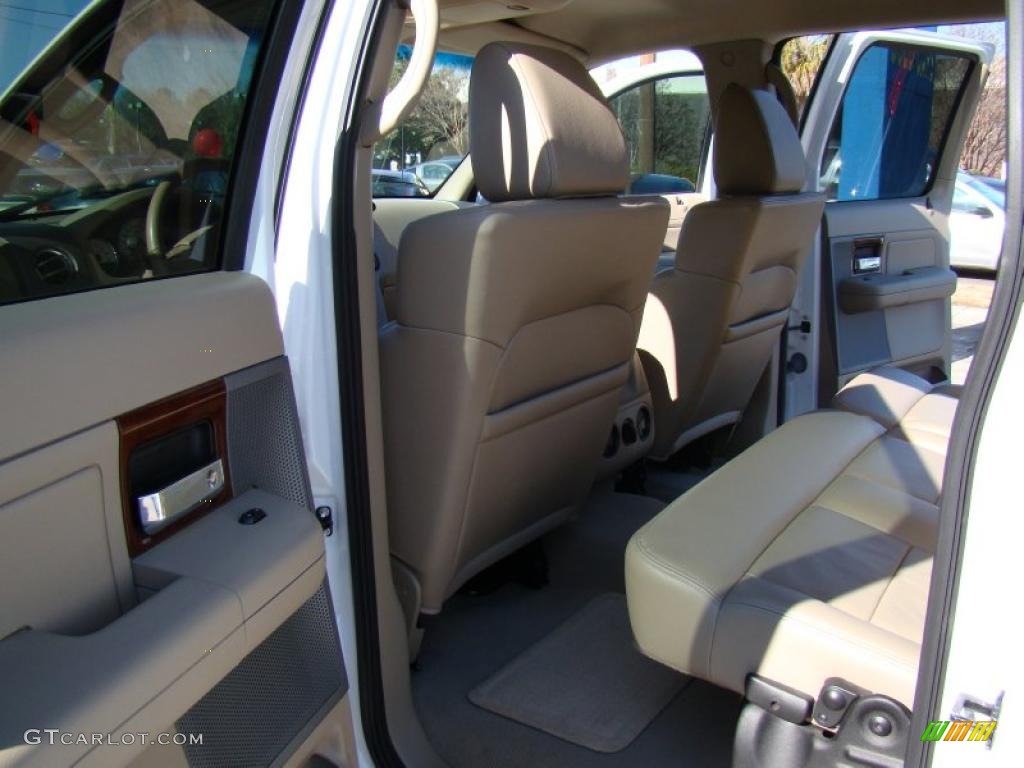 2006 F150 Lariat SuperCrew 4x4 - Oxford White / Tan photo #12