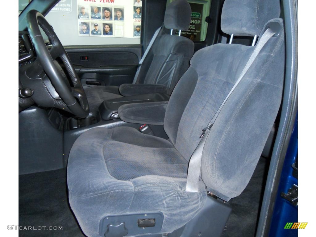 2002 Silverado 1500 LS Extended Cab 4x4 - Indigo Blue Metallic / Graphite Gray photo #24