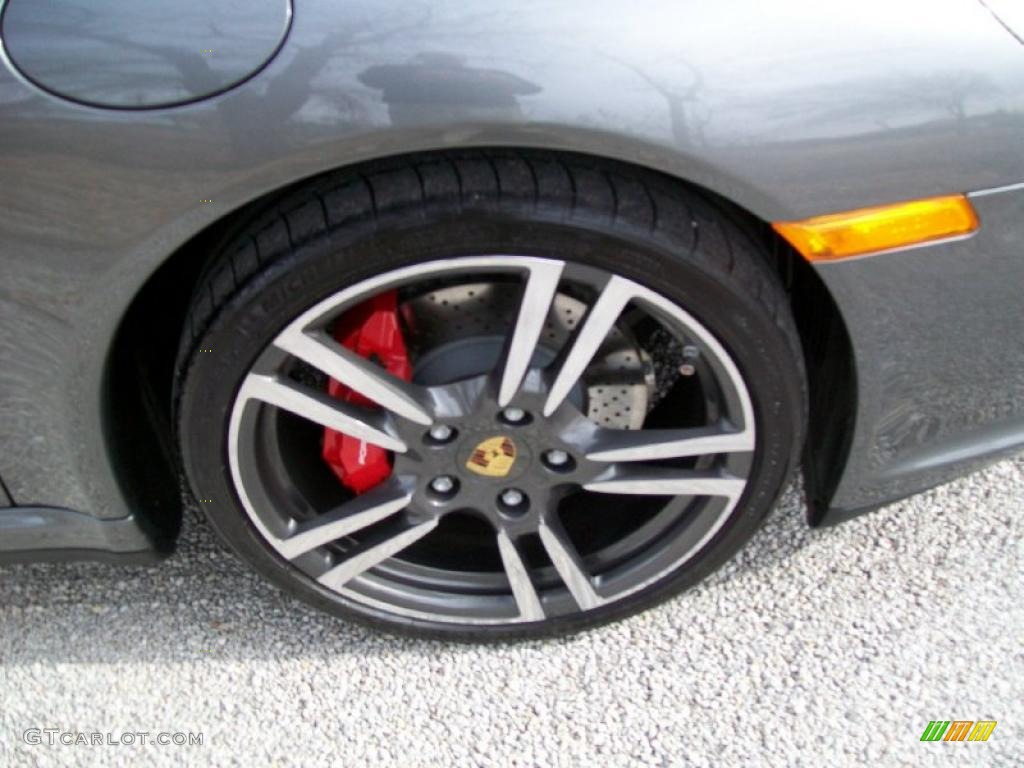 2011 911 Carrera 4S Coupe - Meteor Grey Metallic / Black photo #7