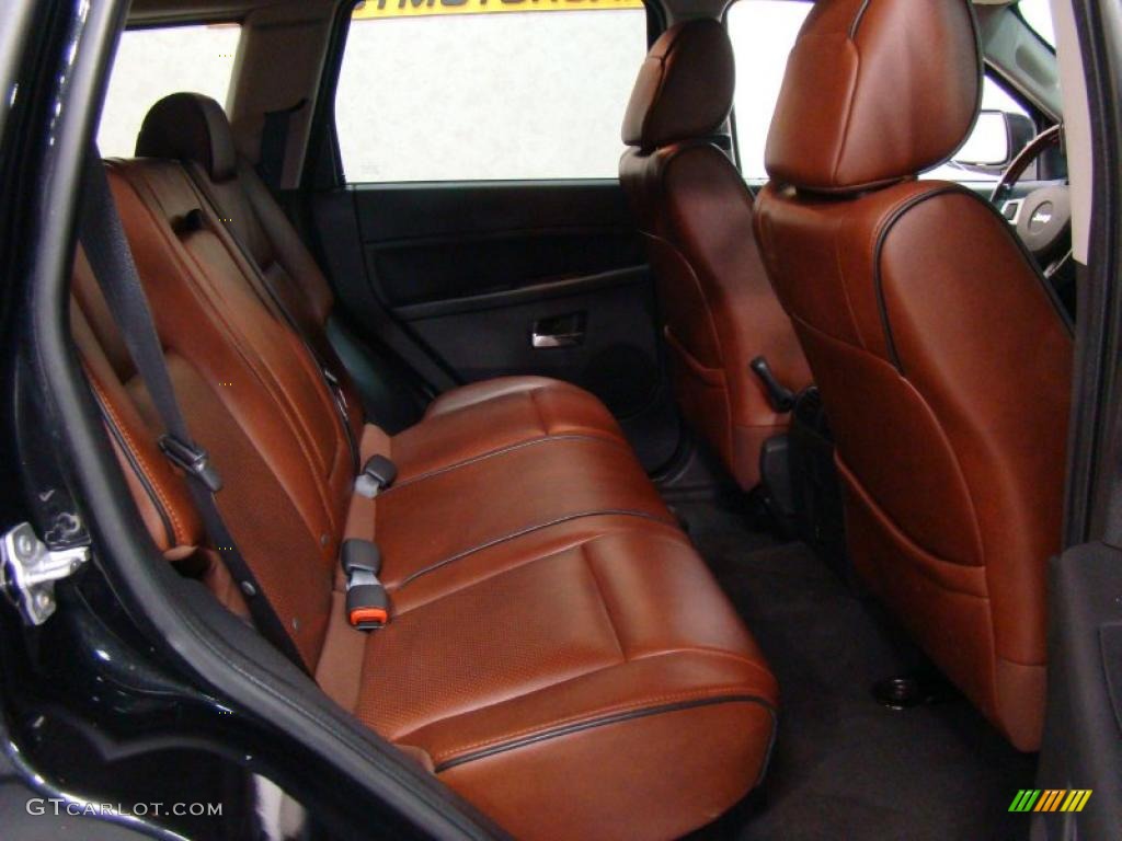 Saddle Brown Royale Leather Interior 2009 Jeep Grand