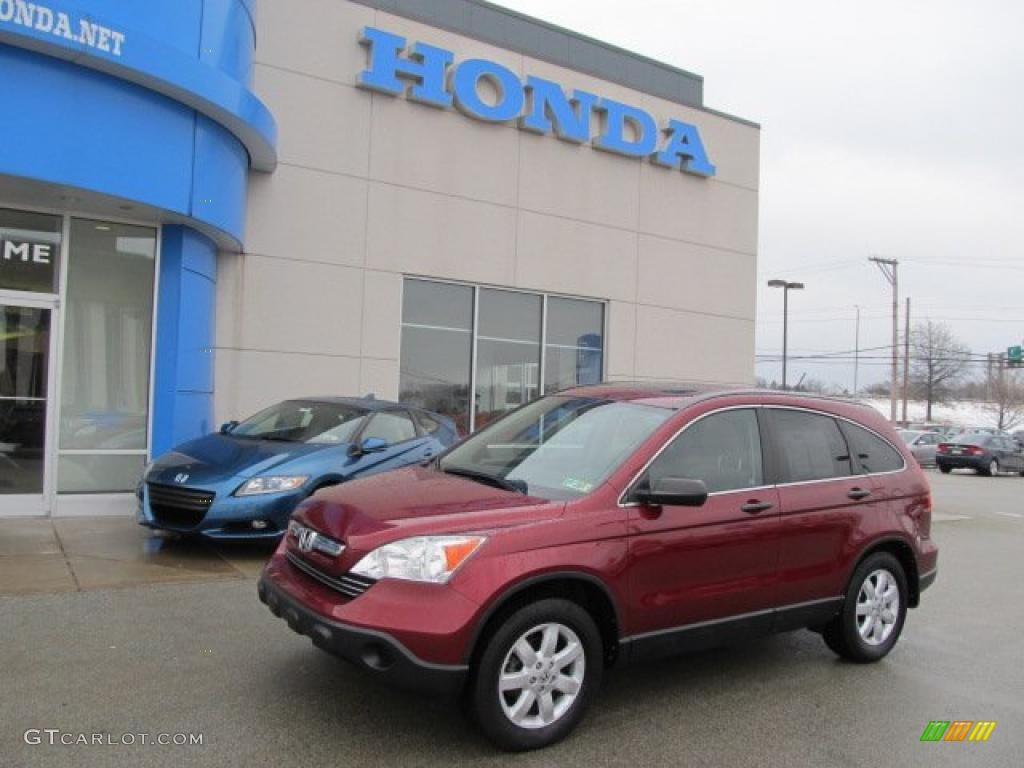 2008 CR-V EX 4WD - Tango Red Pearl / Gray photo #1