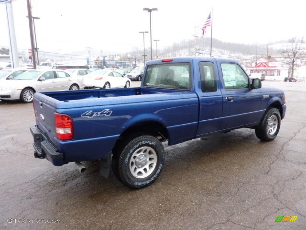 2011 Ranger XLT SuperCab 4x4 - Vista Blue Metallic / Medium Dark Flint photo #4