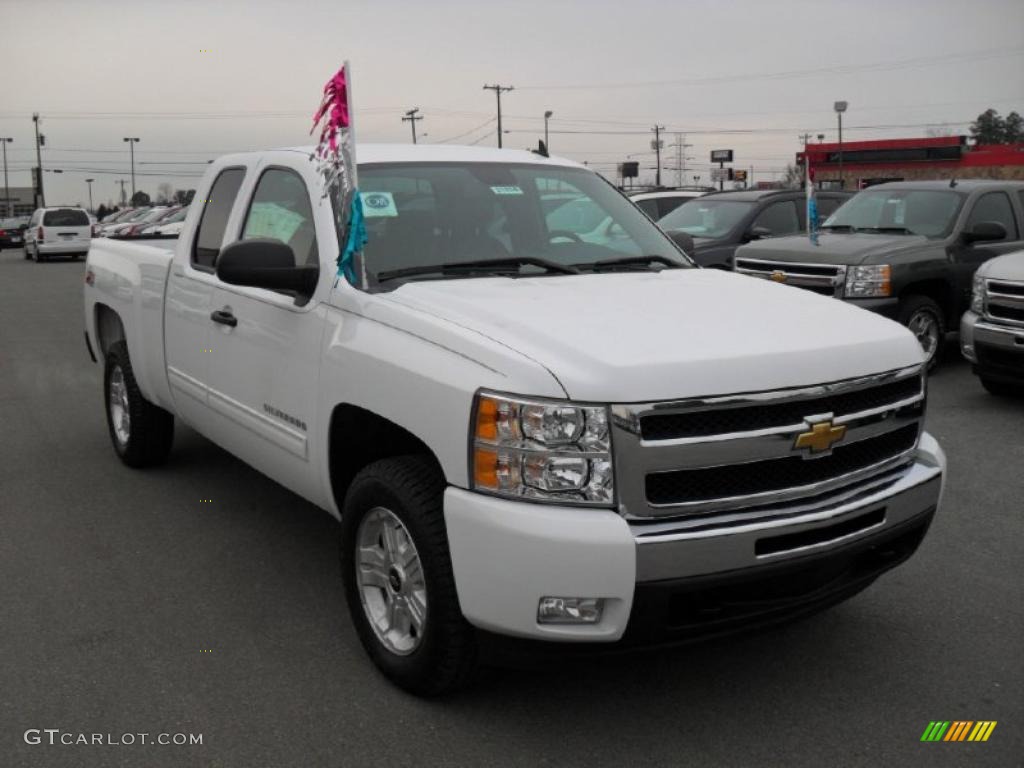 2011 Silverado 1500 LT Extended Cab 4x4 - Summit White / Ebony photo #5