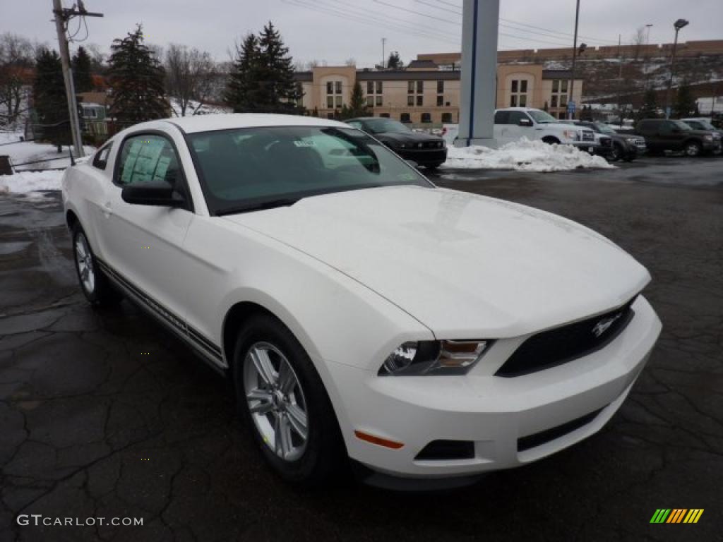 2011 Mustang V6 Coupe - Performance White / Charcoal Black photo #1