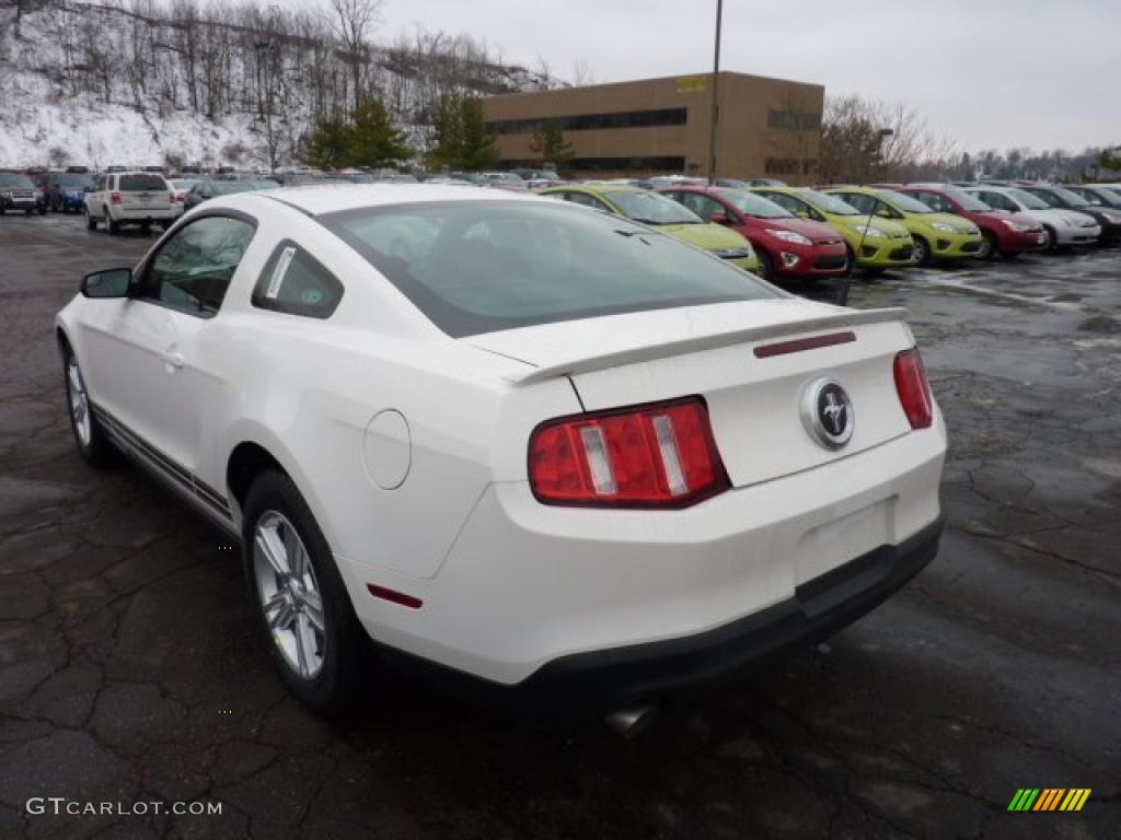 2011 Mustang V6 Coupe - Performance White / Charcoal Black photo #4