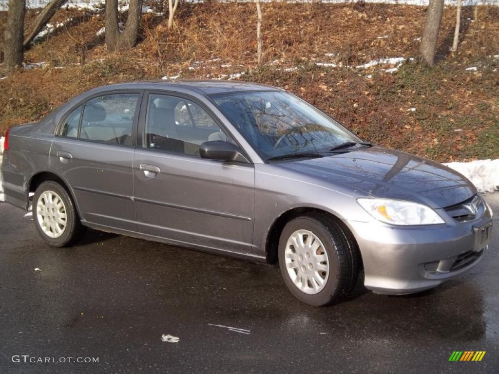 Magnesium Metallic 2004 Honda Civic LX Sedan Exterior Photo #43923722