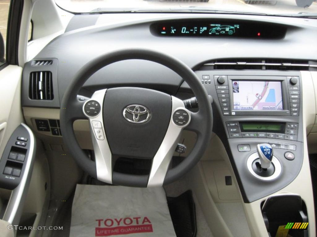 2011 Toyota Prius Hybrid III Bisque Dashboard Photo #43924418