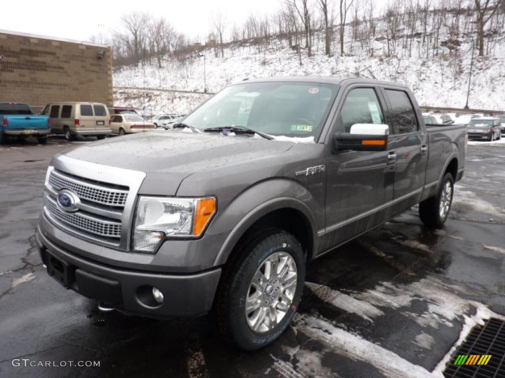 2011 F150 Platinum SuperCrew 4x4 - Sterling Grey Metallic / Steel Gray/Black photo #5