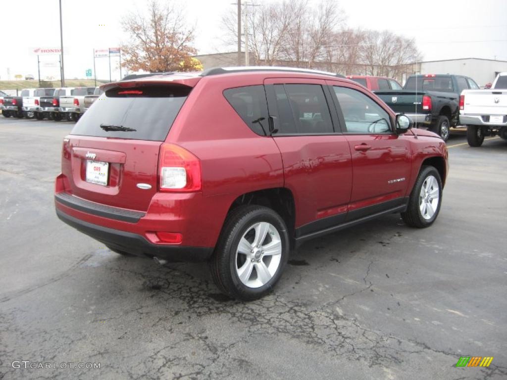 Deep Cherry Red Crystal Pearl 2011 Jeep Compass 2.0 Latitude Exterior Photo #43925630