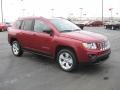 2011 Deep Cherry Red Crystal Pearl Jeep Compass 2.4 Latitude  photo #3