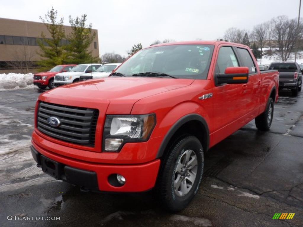 Race Red 2011 Ford F150 FX4 SuperCrew 4x4 Exterior Photo #43926294