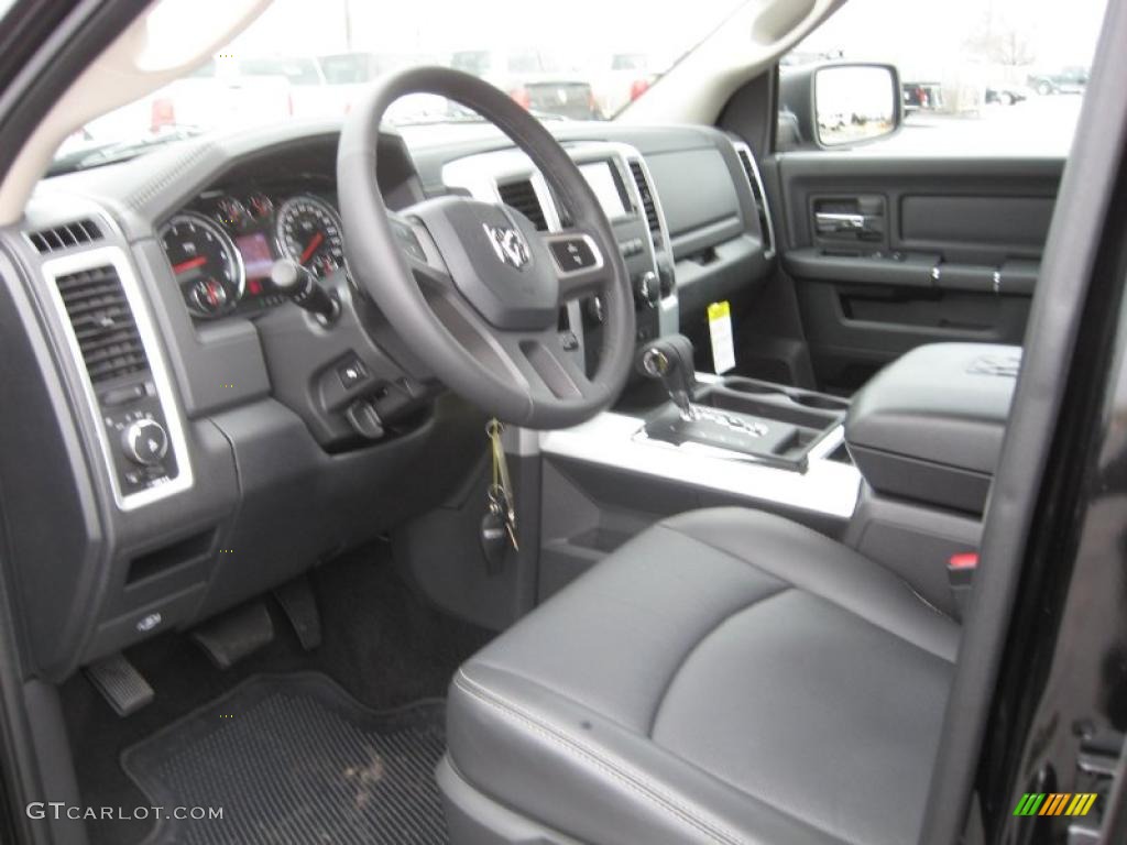Dark Slate Gray Interior 2011 Dodge Ram 1500 Laramie Crew Cab Photo #43926424