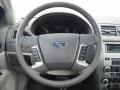Medium Light Stone 2011 Ford Fusion SE V6 Steering Wheel