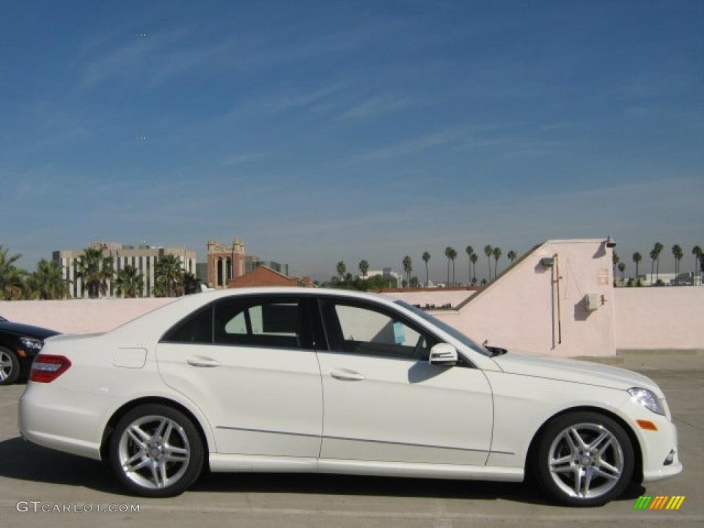 2011 E 350 Sedan - Arctic White / Almond/Black photo #2
