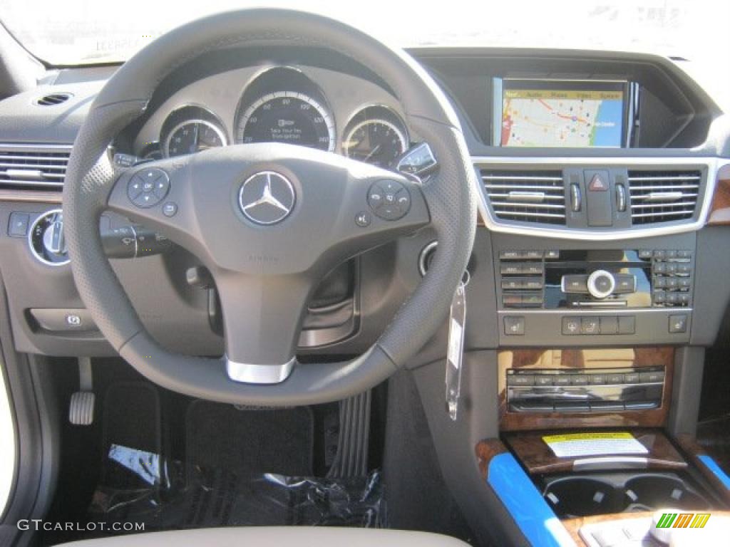 2011 E 350 Sedan - Arctic White / Almond/Black photo #5