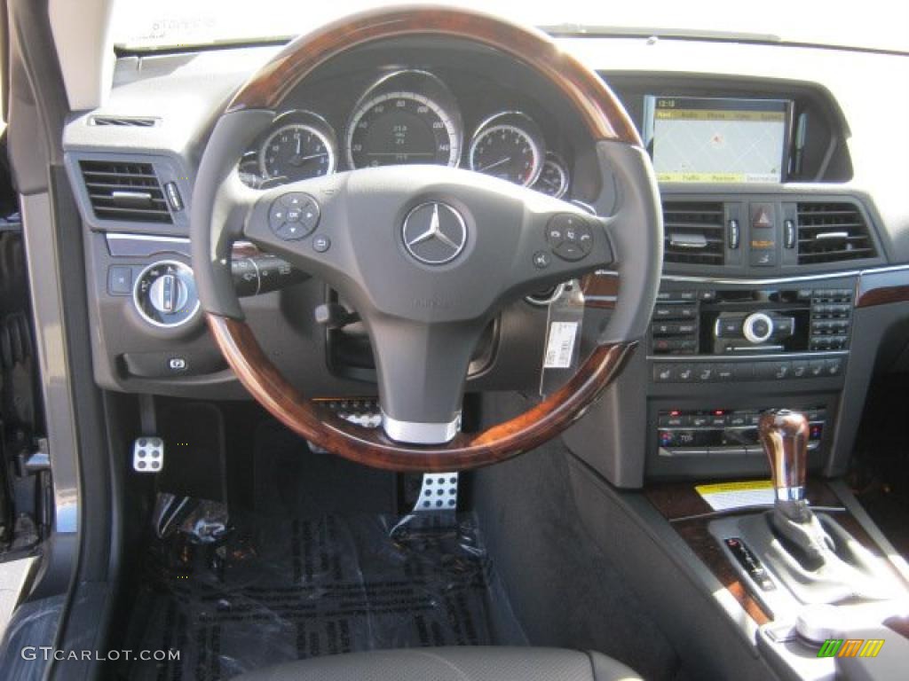2011 Mercedes-Benz E 550 Cabriolet Black Dashboard Photo #43928782