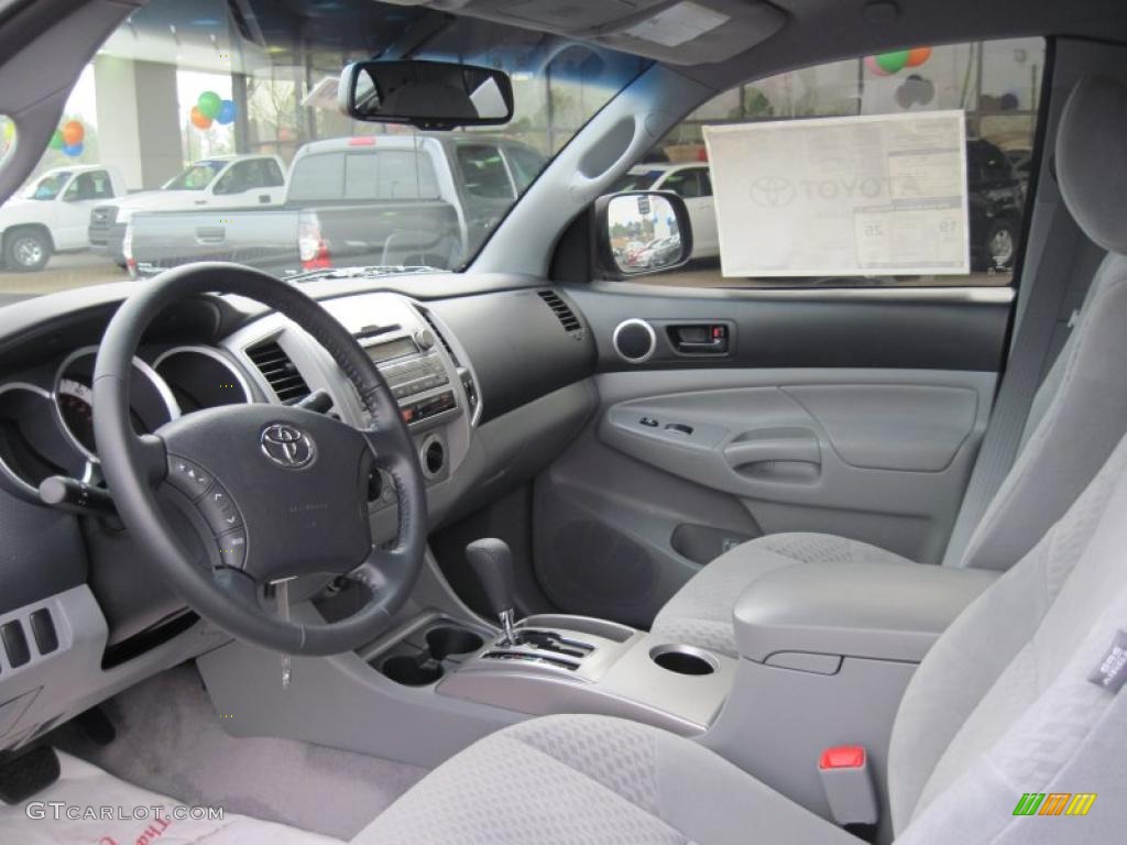 Graphite Gray Interior 2011 Toyota Tacoma PreRunner Access Cab Photo #43930206