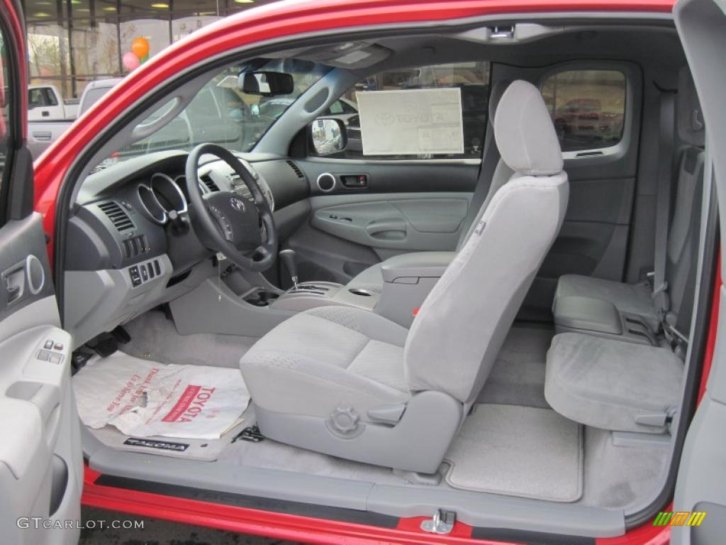Graphite Gray Interior 2011 Toyota Tacoma PreRunner Access Cab Photo #43930234