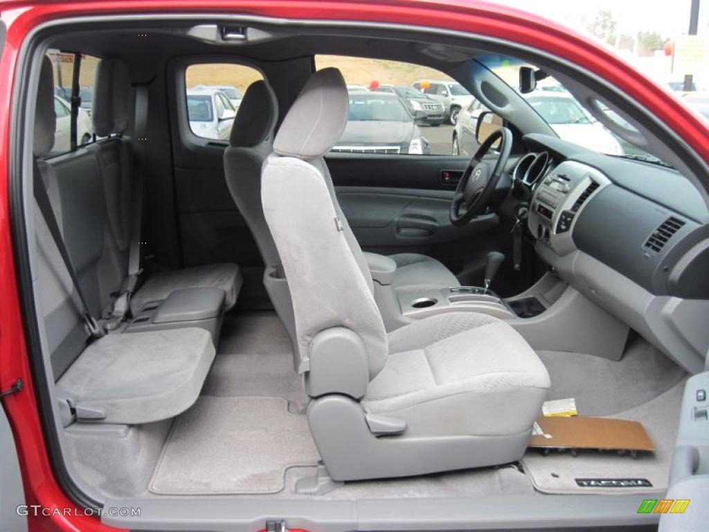 Graphite Gray Interior 2011 Toyota Tacoma PreRunner Access Cab Photo #43930290