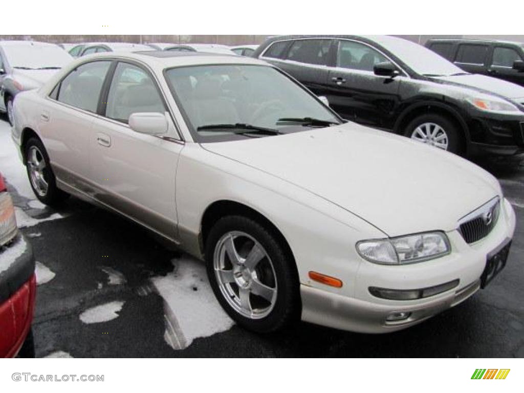 1999 Millenia S Sedan - Snow White Pearl Mica / Beige photo #1