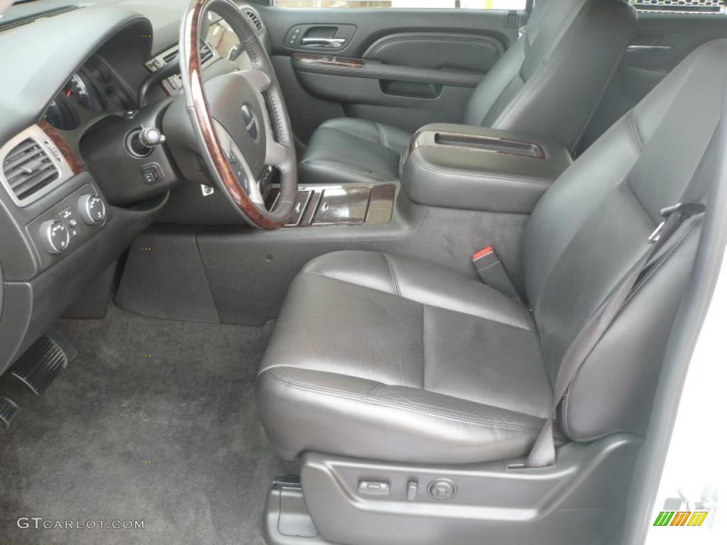 Ebony Interior 2010 GMC Yukon Hybrid Denali 4x4 Photo #43931882