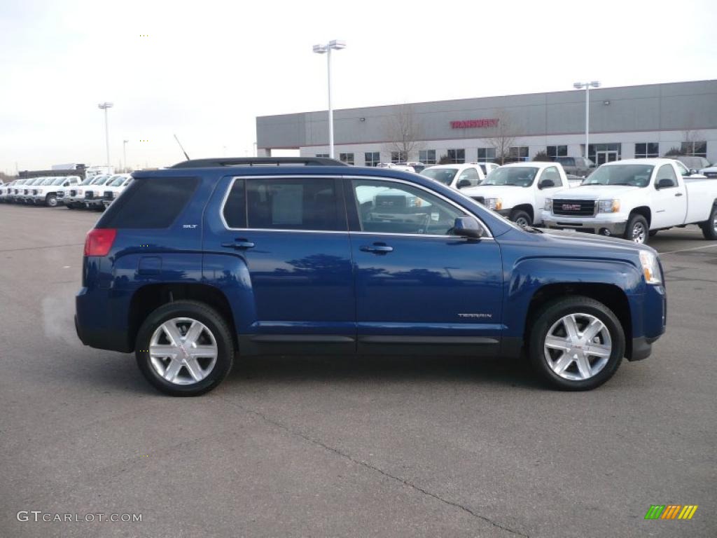 Atlantic Blue Metallic 2010 GMC Terrain SLT AWD Exterior Photo #43932106