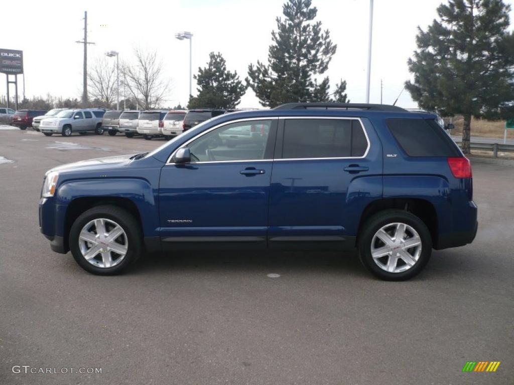 Atlantic Blue Metallic 2010 GMC Terrain SLT AWD Exterior Photo #43932130