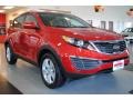 2011 Signal Red Kia Sportage LX  photo #8