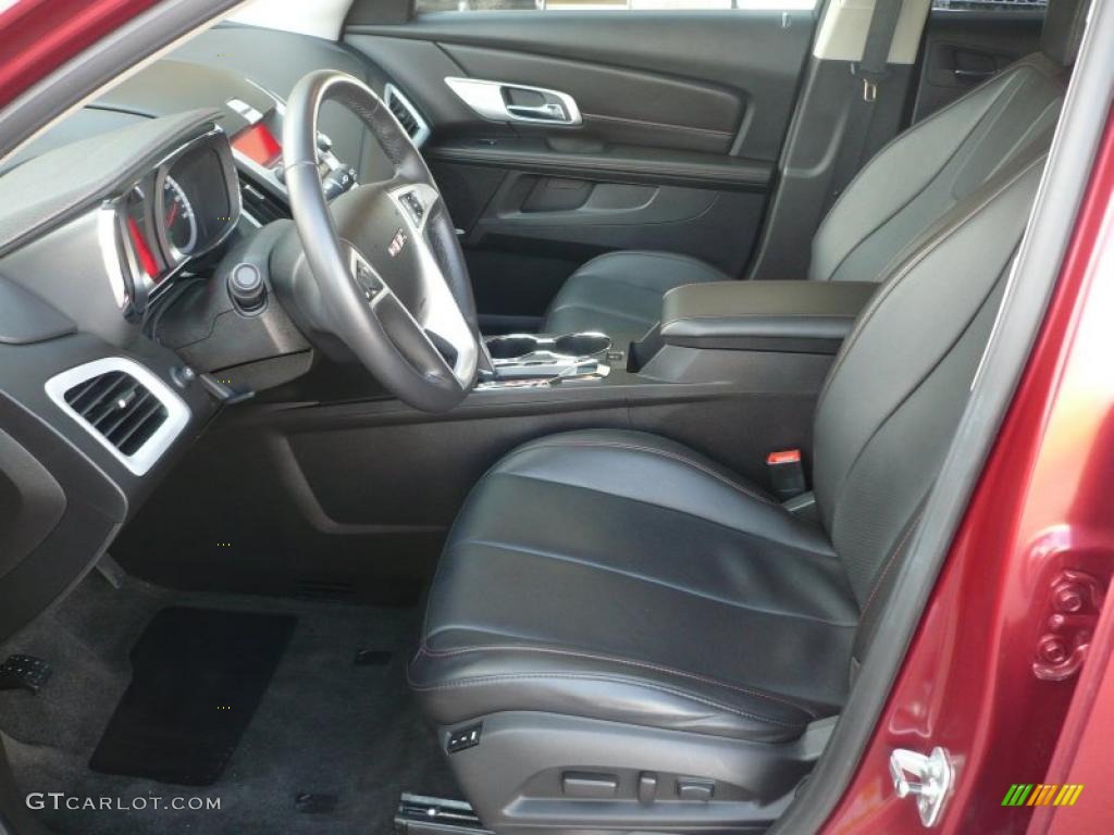 Jet Black Interior 2010 GMC Terrain SLT AWD Photo #43935665