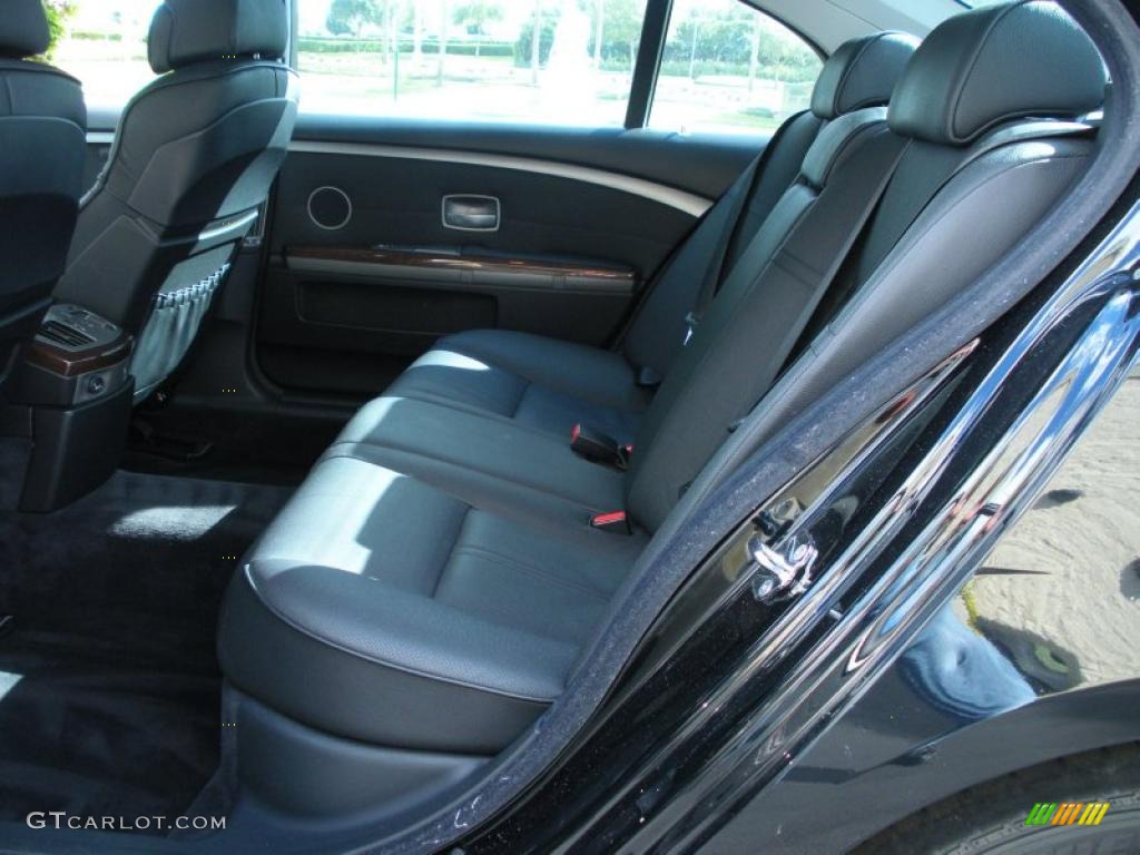 2004 7 Series 745Li Sedan - Black Sapphire Metallic / Black/Black photo #13