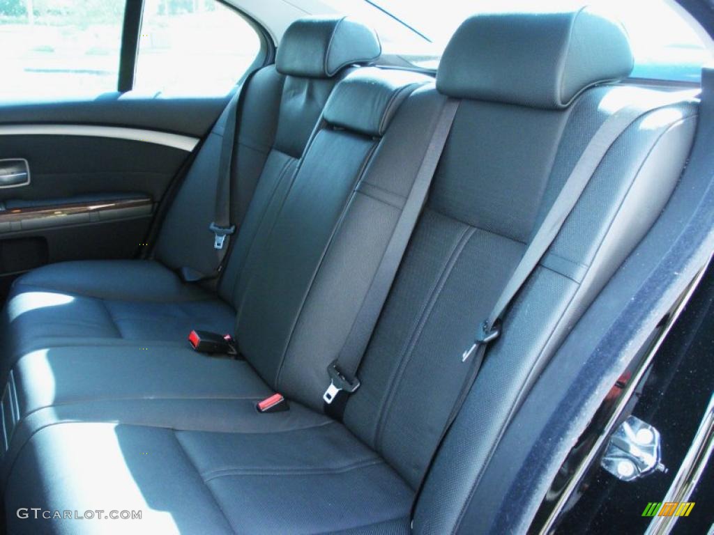 2004 7 Series 745Li Sedan - Black Sapphire Metallic / Black/Black photo #14
