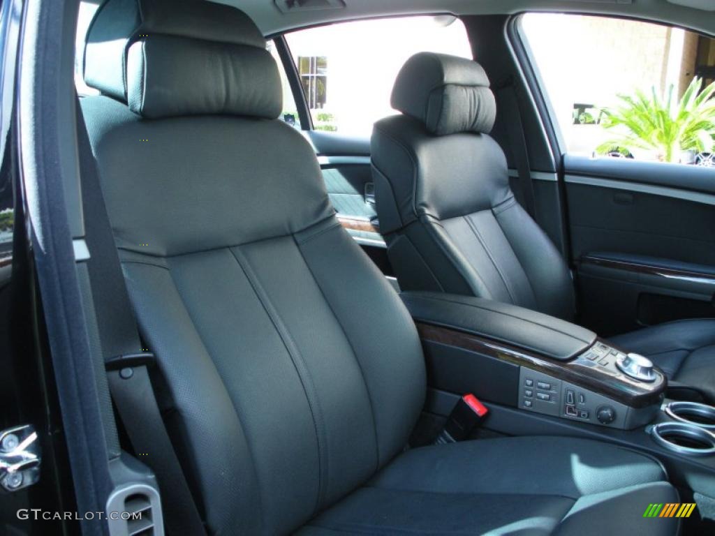 2004 7 Series 745Li Sedan - Black Sapphire Metallic / Black/Black photo #16