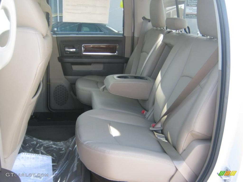 Light Pebble Beige/Bark Brown Interior 2011 Dodge Ram 3500 HD Laramie Crew Cab 4x4 Dually Photo #43939079