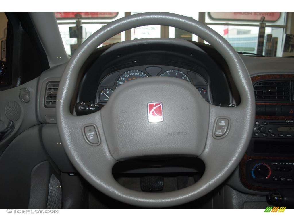2001 Saturn L Series L200 Sedan Gray Steering Wheel Photo #43941783