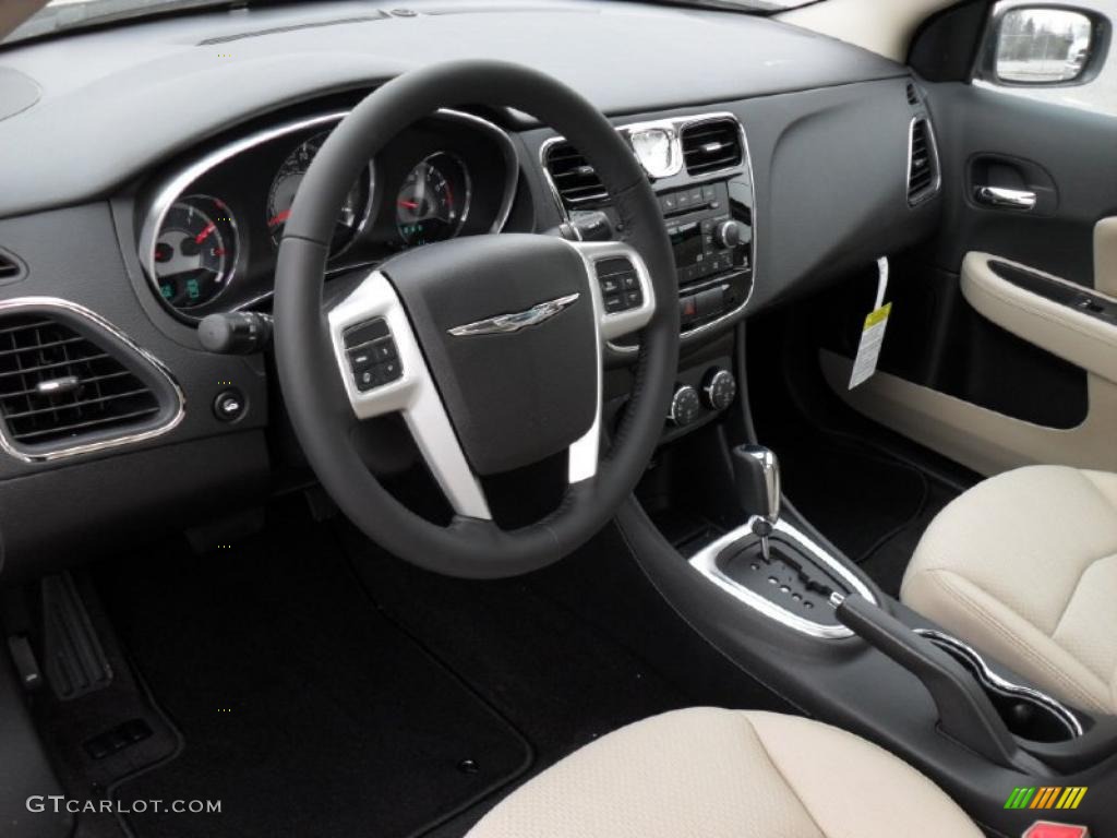 Black/Light Frost Beige Interior 2011 Chrysler 200 Touring Photo #43942831