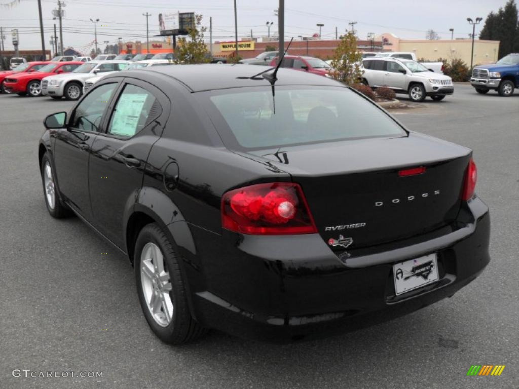 Brilliant Black Crystal Pearl 2011 Dodge Avenger Mainstreet Exterior Photo #43944487