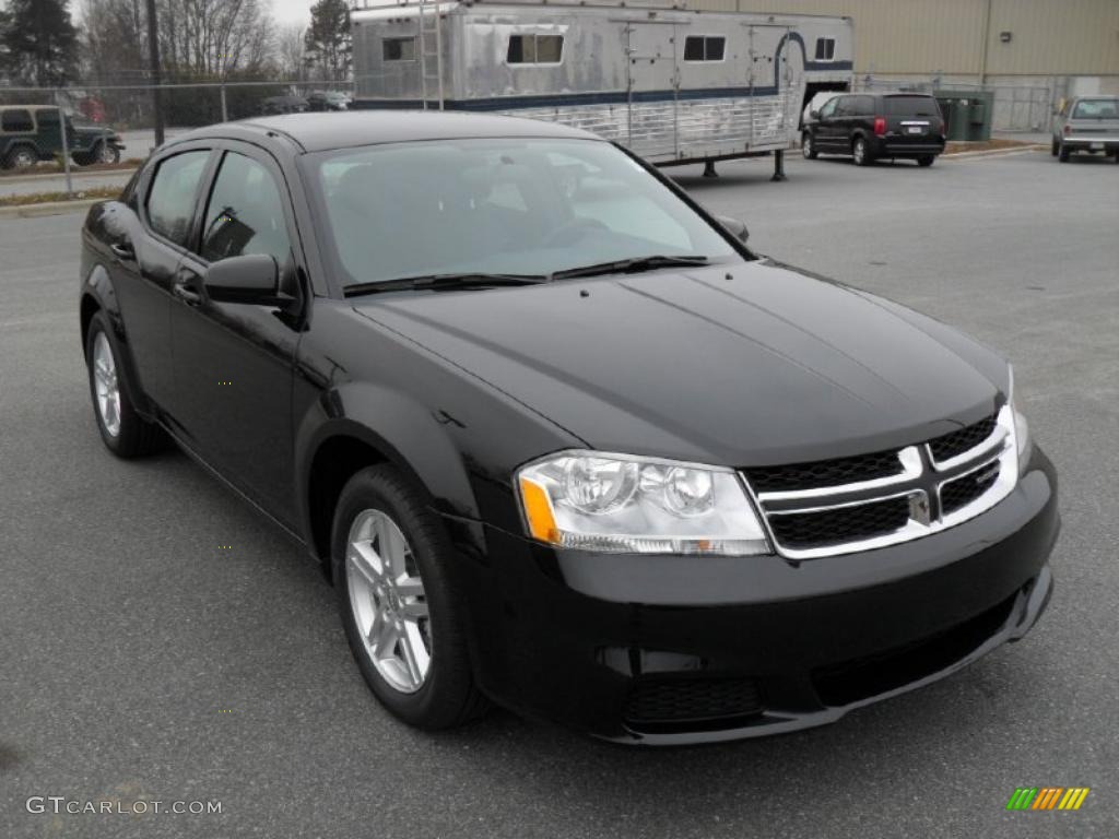 Brilliant Black Crystal Pearl 2011 Dodge Avenger Mainstreet Exterior Photo #43944535