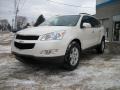 2011 White Diamond Tricoat Chevrolet Traverse LT AWD  photo #1