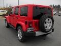 Flame Red 2011 Jeep Wrangler Unlimited Sahara 4x4 Exterior