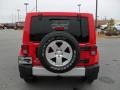 2011 Flame Red Jeep Wrangler Unlimited Sahara 4x4  photo #3